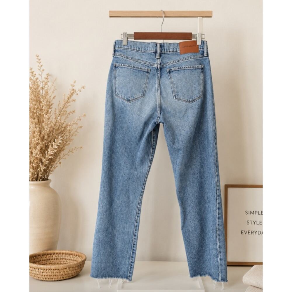 Lucky Brand Zoe High Rise Straight Denim Jeans 8/29R - Picture 2 of 2